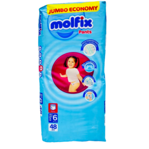 COUCHE CULOTTE JUMBO ECONOMY MOLFIX 6 EXTRA LARGE 15KG