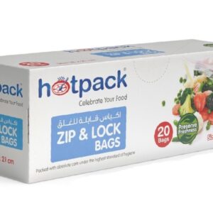 ZIP & LOCK BAGS HOTPACK 20BAGS