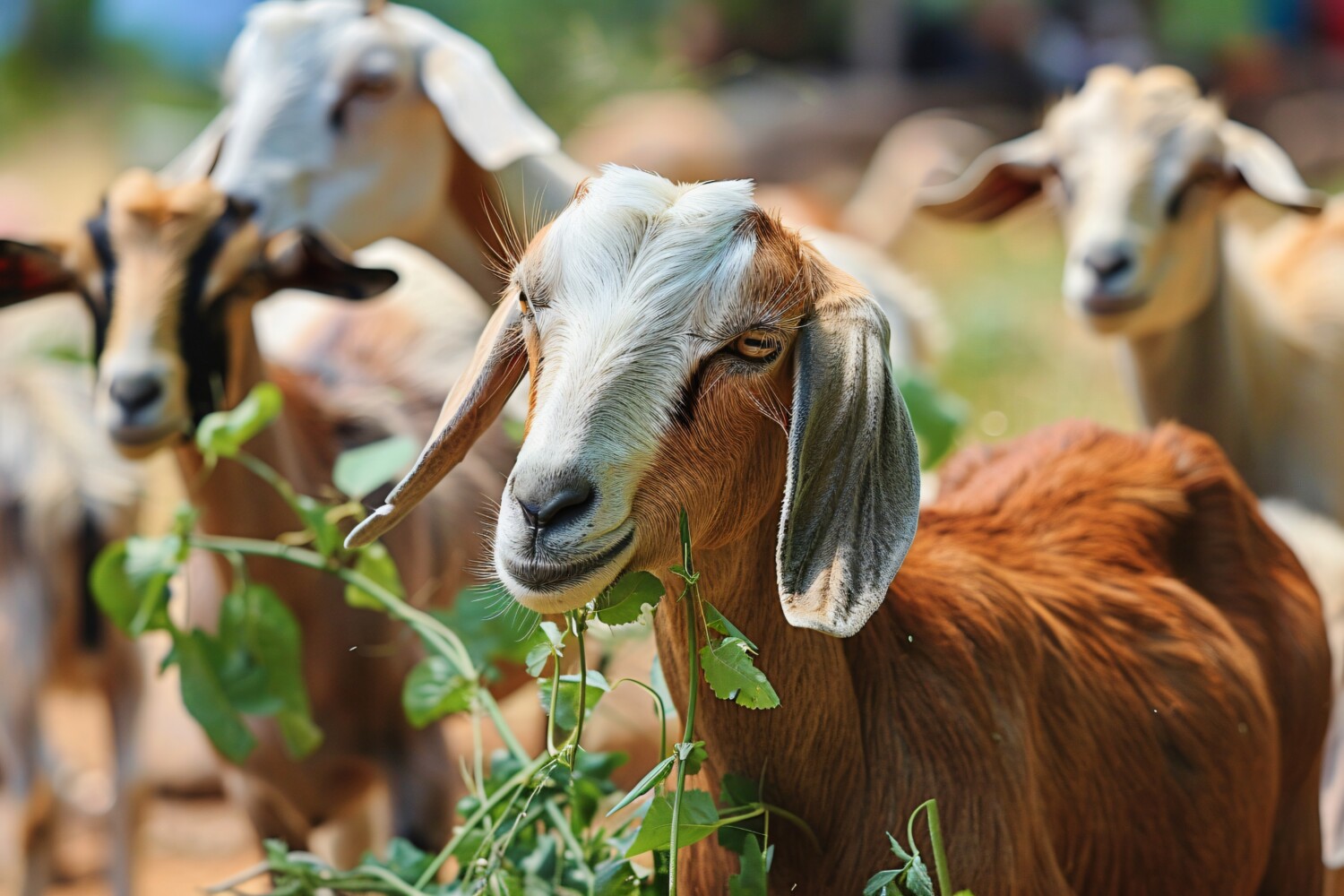 photorealistic-flock-goats-nature
